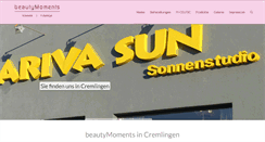 Desktop Screenshot of beautymoments.info
